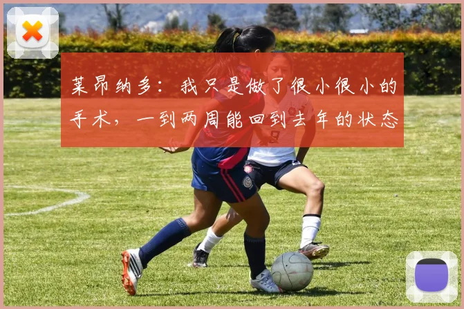 莱昂纳多：我只是做了很小很小的手术，一到两周能回到去年的状态